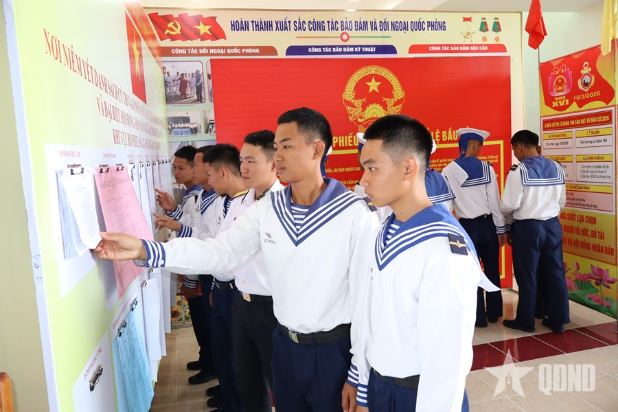 Cán bộ, chiến sĩ Lữ đoàn 189 trước ngày hội lớn của đất nước